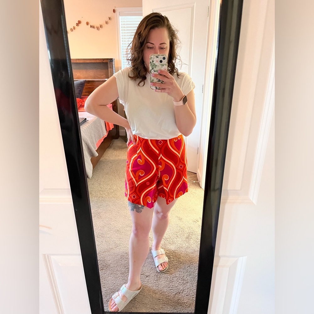 Zara High Waisted Pleated Shorts